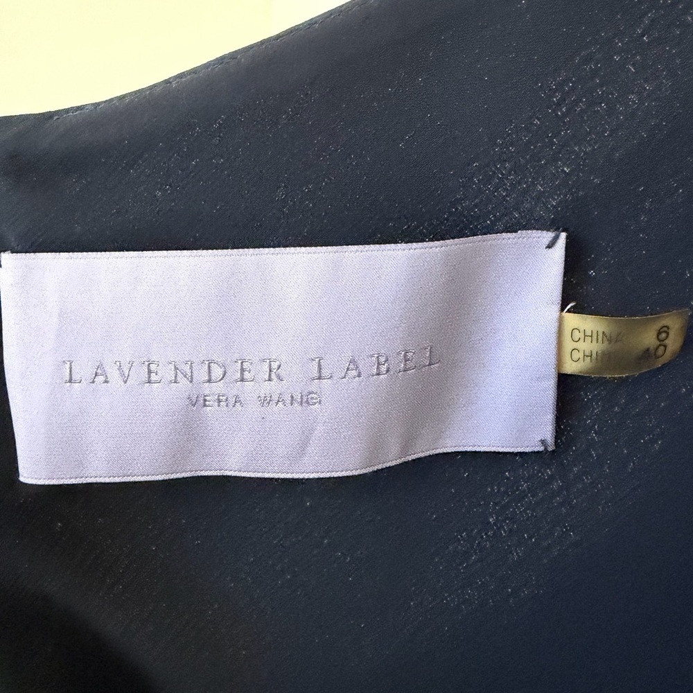 Vera Wang Lavender Label Midnight Blue Halter Dress 6 - Picture 5 of 5